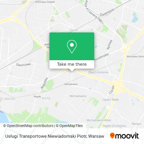 Usługi Transportowe Niewiadomski Piotr map