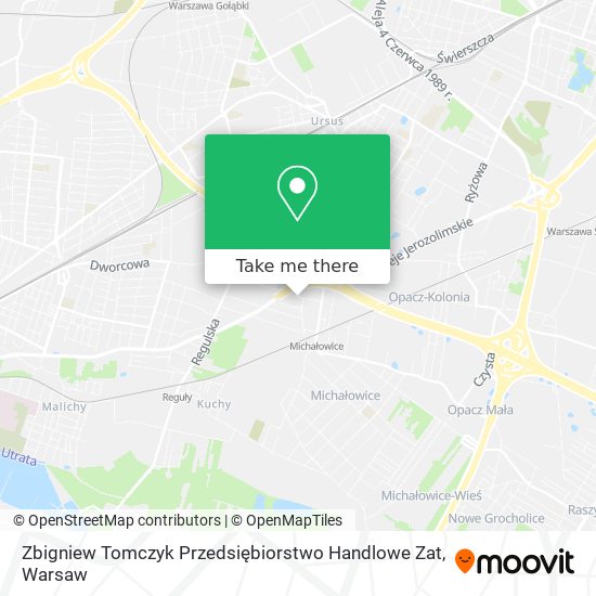 Zbigniew Tomczyk Przedsiębiorstwo Handlowe Zat map