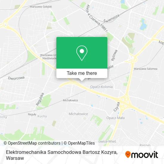 Elektromechanika Samochodowa Bartosz Kozyra map