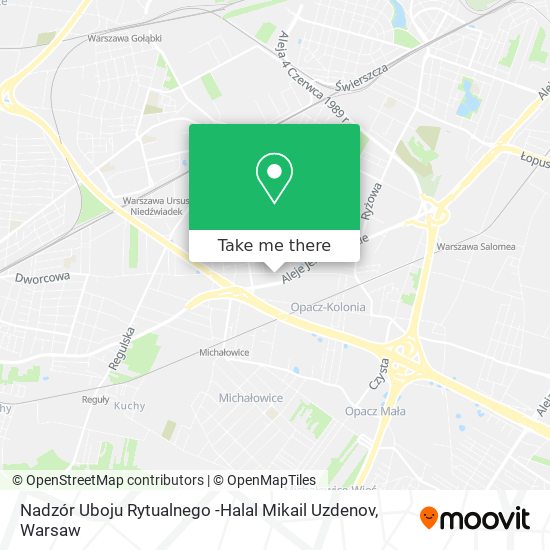 Nadzór Uboju Rytualnego -Halal Mikail Uzdenov map