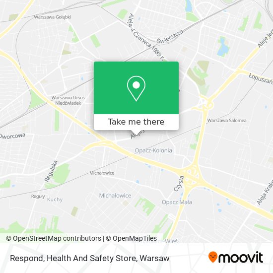 Respond, Health And Safety Store map