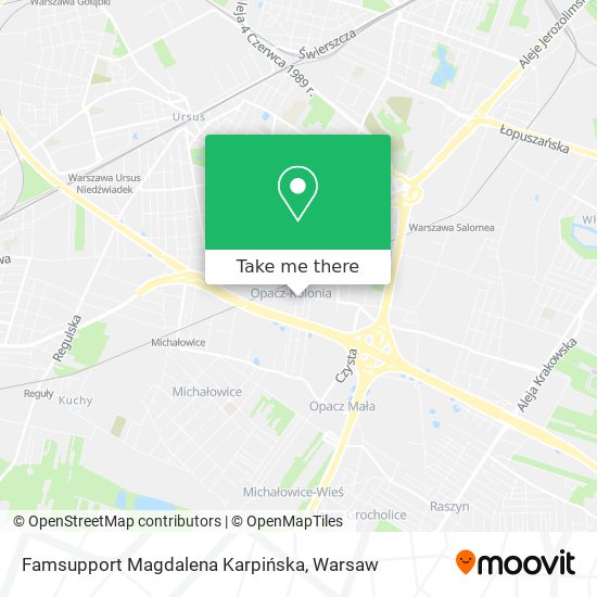 Famsupport Magdalena Karpińska map