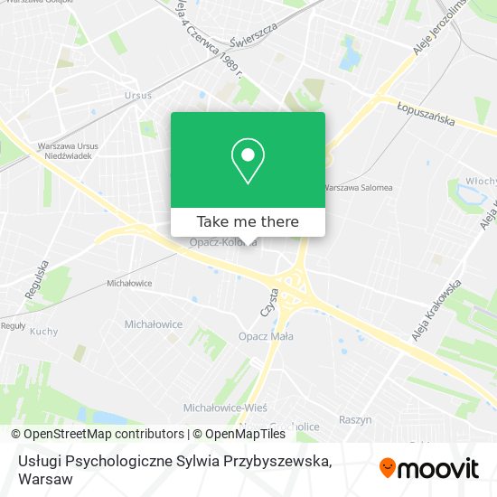 Usługi Psychologiczne Sylwia Przybyszewska map