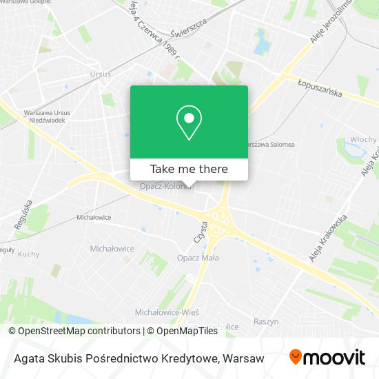 Agata Skubis Pośrednictwo Kredytowe map