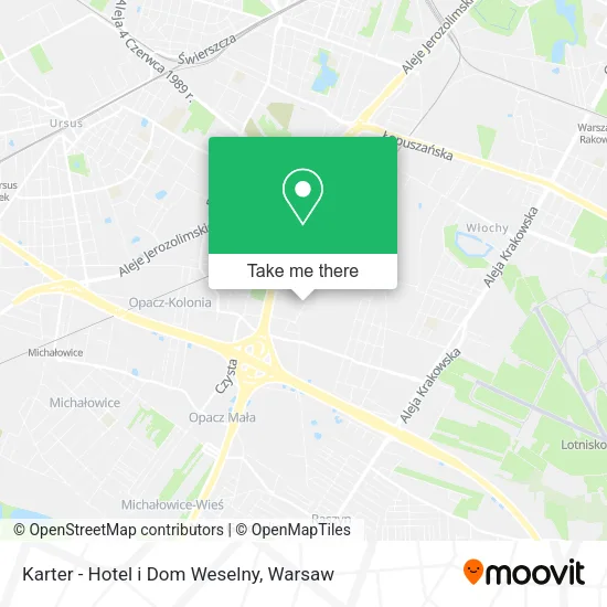 Karter - Hotel i Dom Weselny map