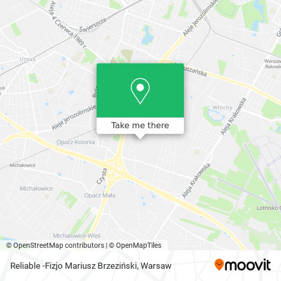 Reliable -Fizjo Mariusz Brzeziński map