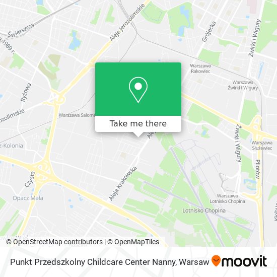 Карта Punkt Przedszkolny Childcare Center Nanny