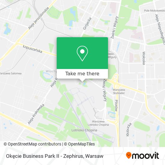 Okęcie Business Park II - Zephirus map