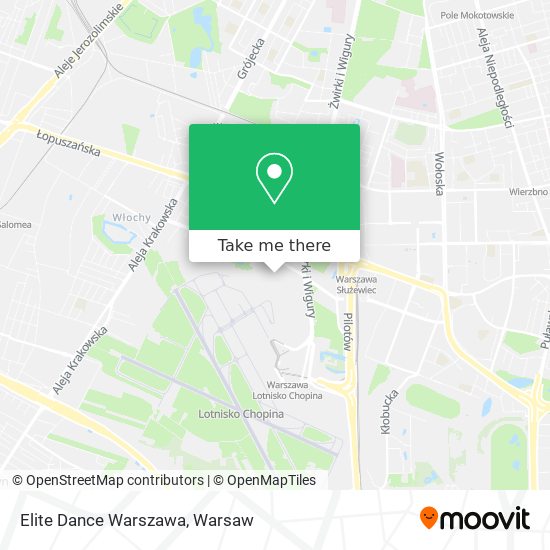 Elite Dance Warszawa map