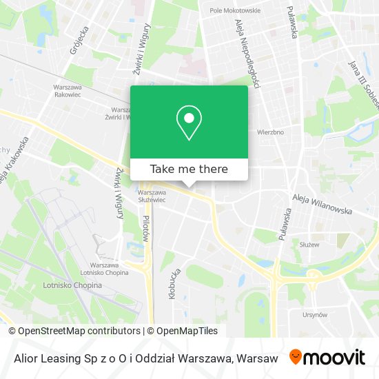 Alior Leasing Sp z o O i Oddział Warszawa map