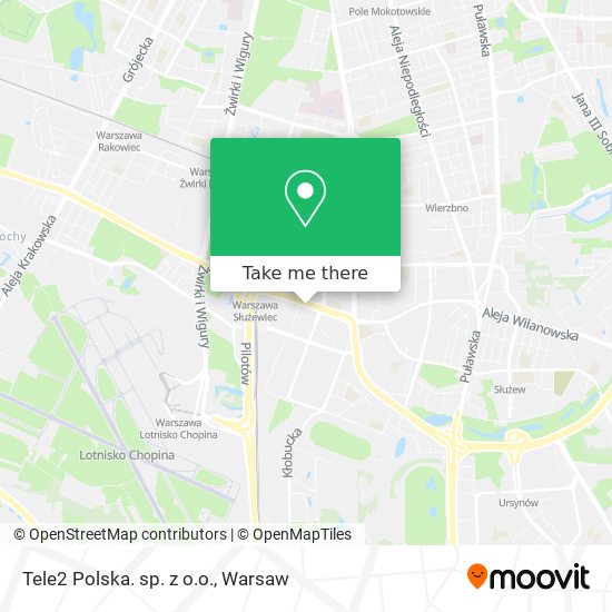 Tele2 Polska. sp. z o.o. map