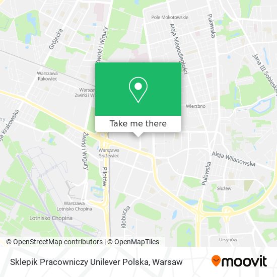 Sklepik Pracowniczy Unilever Polska map