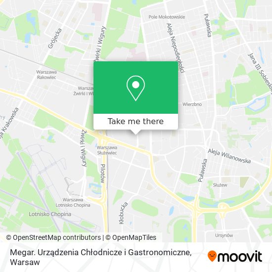 Megar. Urządzenia Chłodnicze i Gastronomiczne map