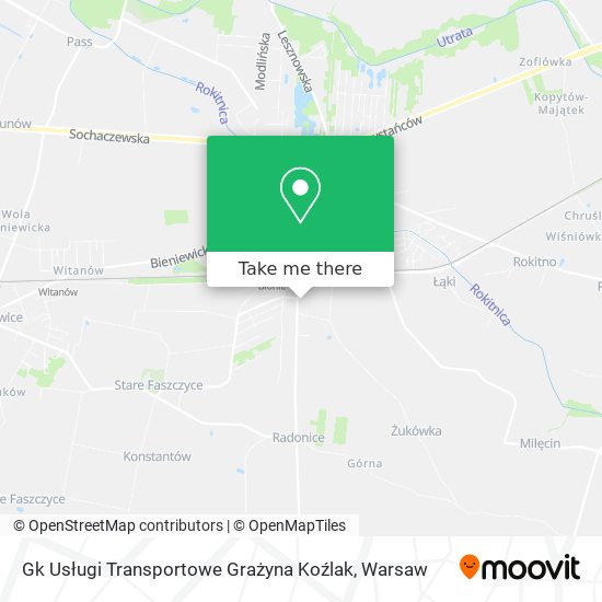 Карта Gk Usługi Transportowe Grażyna Koźlak