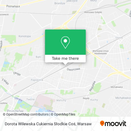 Dorota Wilewska Cukiernia Słodkie Coś map