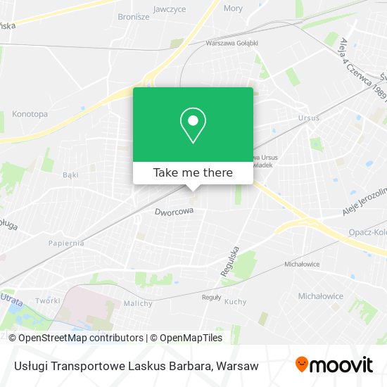 Usługi Transportowe Laskus Barbara map