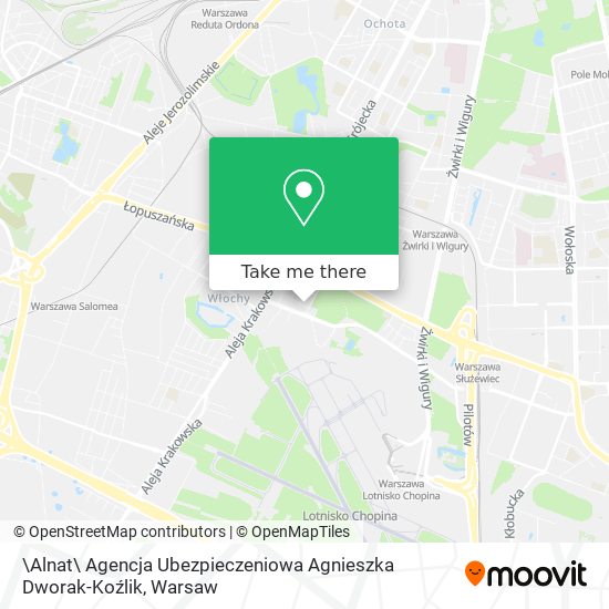 \Alnat\ Agencja Ubezpieczeniowa Agnieszka Dworak-Koźlik map