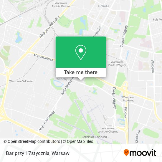 Bar przy 17stycznia map