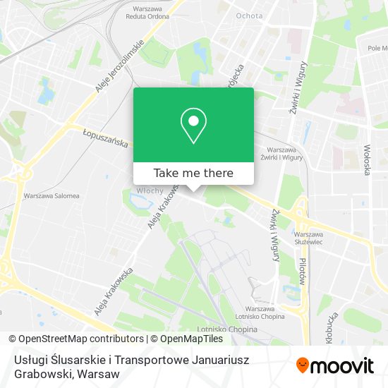 Usługi Ślusarskie i Transportowe Januariusz Grabowski map