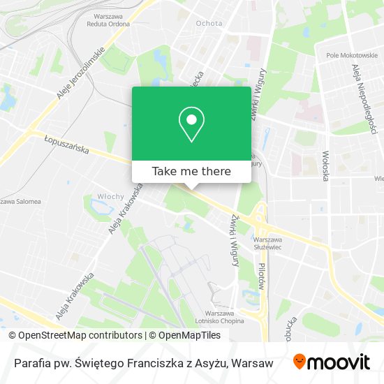 Parafia pw. Świętego Franciszka z Asyżu map