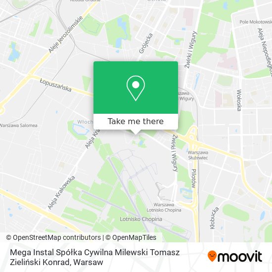 Mega Instal Spółka Cywilna Milewski Tomasz Zieliński Konrad map