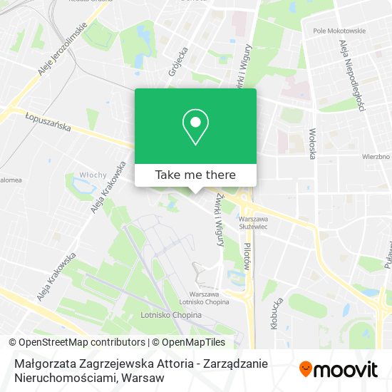 Małgorzata Zagrzejewska Attoria - Zarządzanie Nieruchomościami map