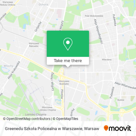 Greenedu Szkoła Policealna w Warszawie map