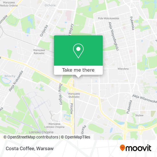 Costa Coffee map