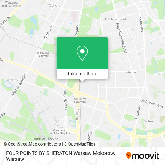 FOUR POINTS BY SHERATON Warsaw Mokotów map