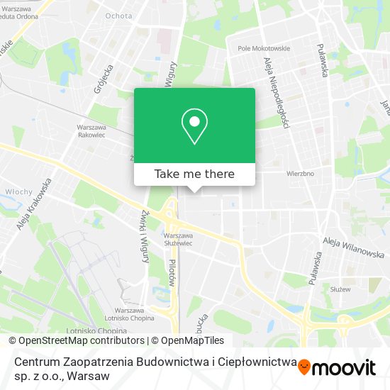 Centrum Zaopatrzenia Budownictwa i Ciepłownictwa sp. z o.o. map