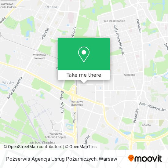 Pożserwis Agencja Usług Pożarniczych map