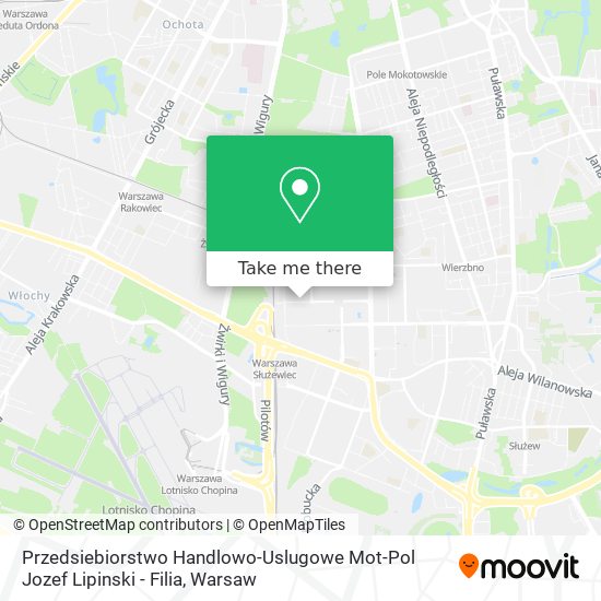 Przedsiebiorstwo Handlowo-Uslugowe Mot-Pol Jozef Lipinski - Filia map