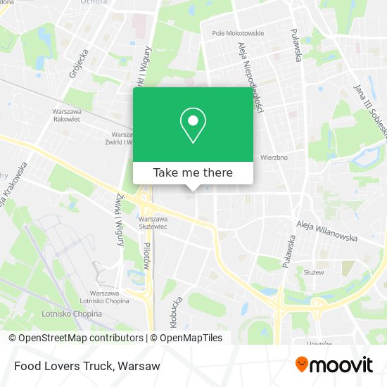 Food Lovers Truck map