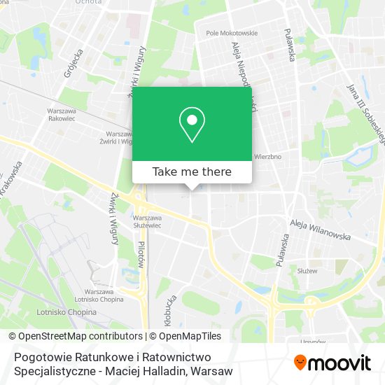 Pogotowie Ratunkowe i Ratownictwo Specjalistyczne - Maciej Halladin map