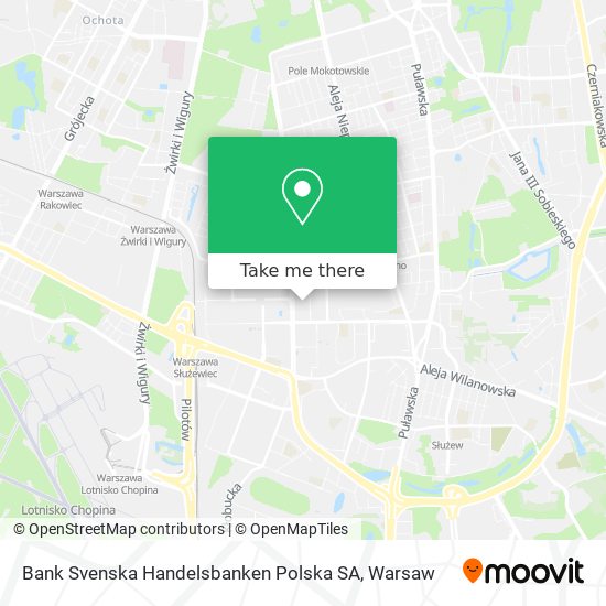 Bank Svenska Handelsbanken Polska SA map