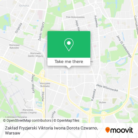 Zakład Fryzjerski Viktoria Iwona Dorota Czwarno map