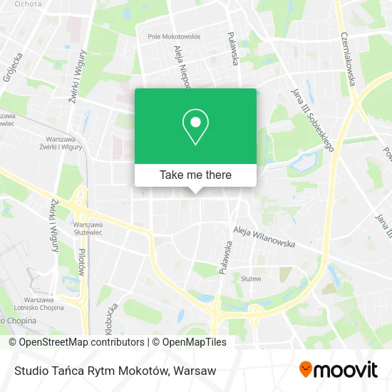 Studio Tańca Rytm Mokotów map