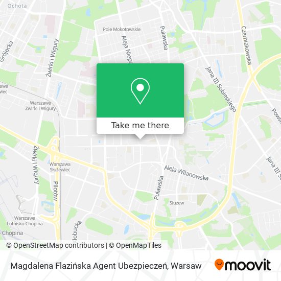 Карта Magdalena Flazińska Agent Ubezpieczeń