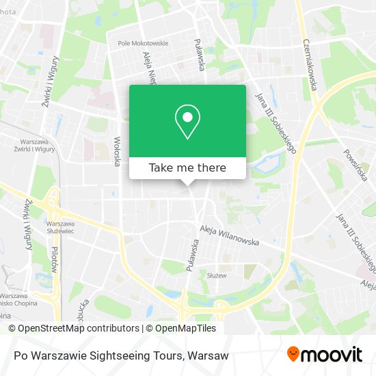 Po Warszawie Sightseeing Tours map