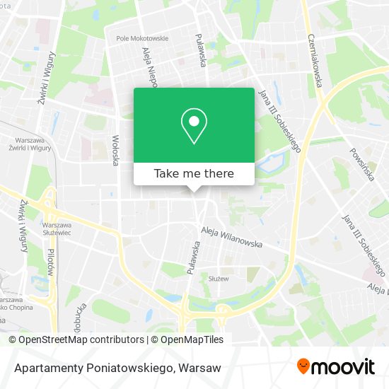 Apartamenty Poniatowskiego map