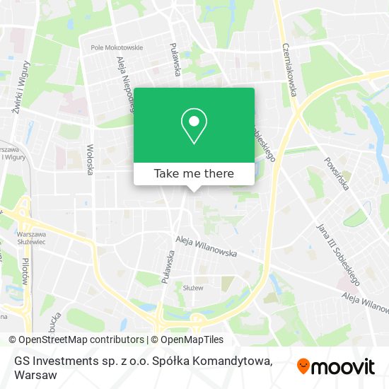 GS Investments sp. z o.o. Spółka Komandytowa map