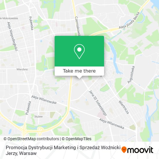 Promocja Dystrybucji Marketing i Sprzedaż Woźnicki Jerzy map