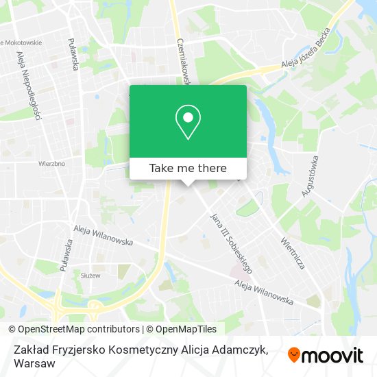 Zakład Fryzjersko Kosmetyczny Alicja Adamczyk map