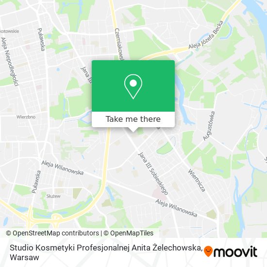 Studio Kosmetyki Profesjonalnej Anita Żelechowska map