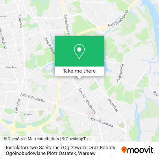 Instalatorstwo Sanitarne i Ogrzewcze Oraz Roboty Ogólnobudowlane Piotr Ostatek map