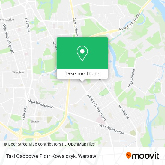 Taxi Osobowe Piotr Kowalczyk map