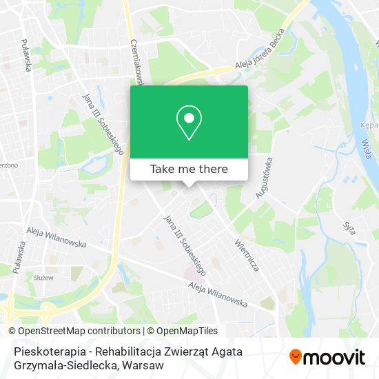 Pieskoterapia - Rehabilitacja Zwierząt Agata Grzymała-Siedlecka map