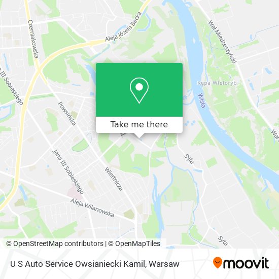 Карта U S Auto Service Owsianiecki Kamil