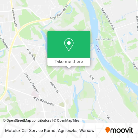Карта Motolux Car Service Komór Agnieszka