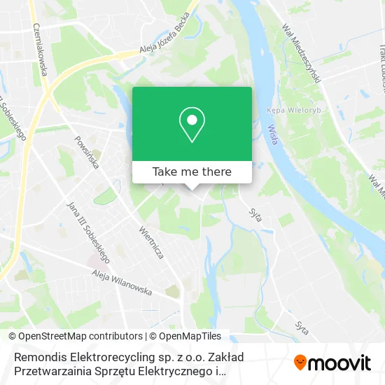 Карта Remondis Elektrorecycling sp. z o.o. Zakład Przetwarzainia Sprzętu Elektrycznego i Elektronicznego